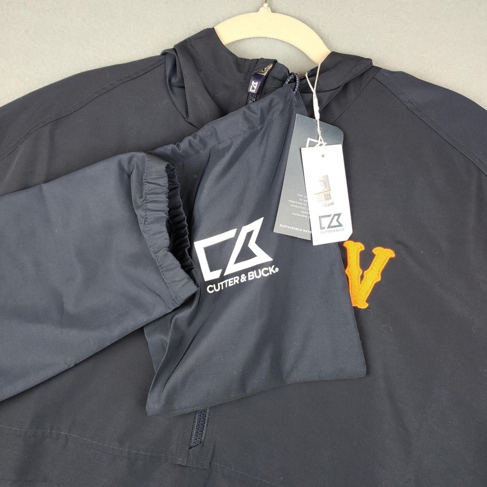Virginia Cavaliers Jacket Mens XL Blue NCAA Cutter & Buck Charter Eco Anorak NWT